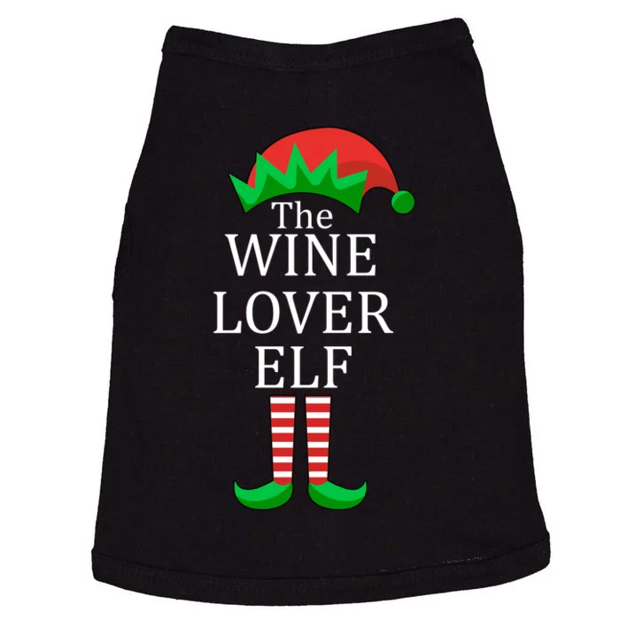 Wine Lover Elf Family Matching Christmas Doggie Tank