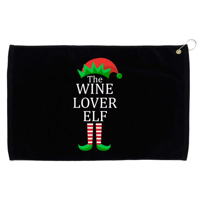 Wine Lover Elf Family Matching Christmas Grommeted Golf Towel