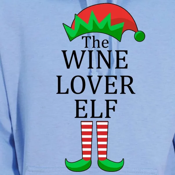 Wine Lover Elf Family Matching Christmas Unisex Surf Hoodie