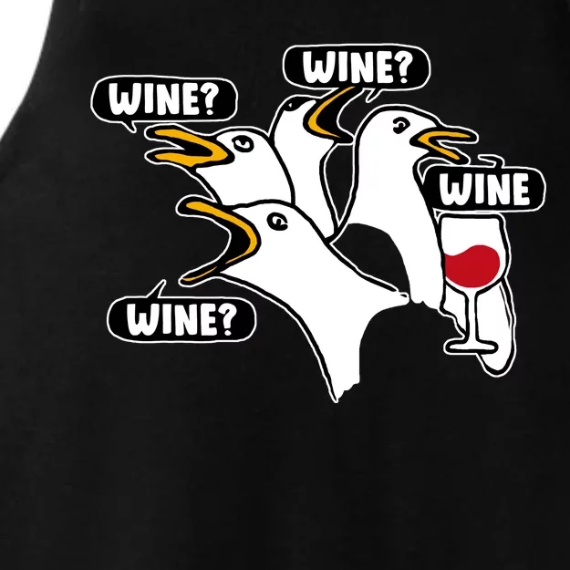 Wine Seagulls Ladies Tri-Blend Wicking Tank