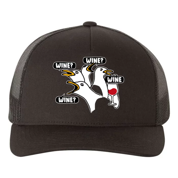 Wine Seagulls Yupoong Adult 5-Panel Trucker Hat