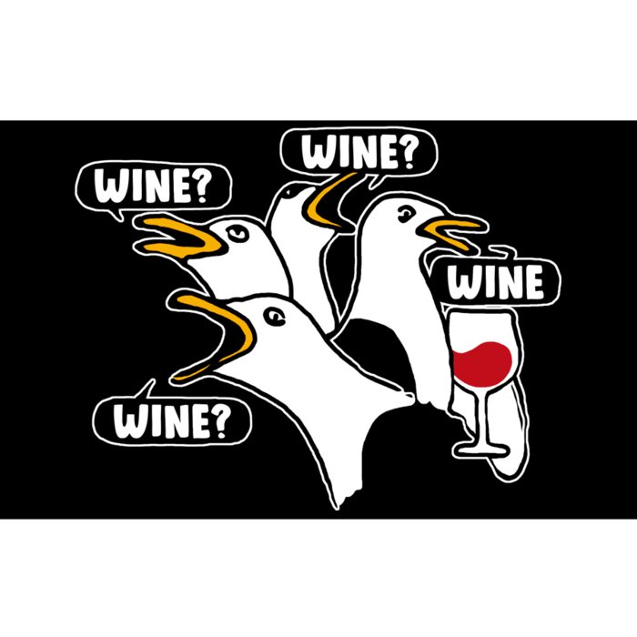 Wine Seagulls Bumper Sticker