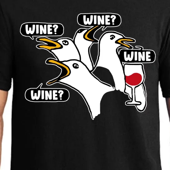 Wine Seagulls Pajama Set