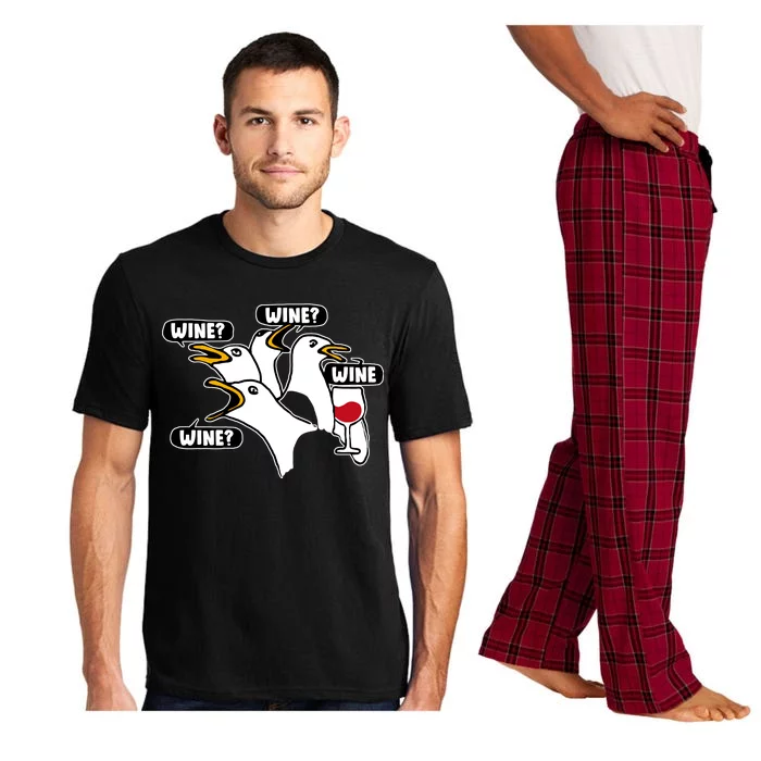 Wine Seagulls Pajama Set