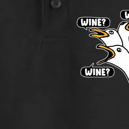 Wine Seagulls Dry Zone Grid Performance Polo