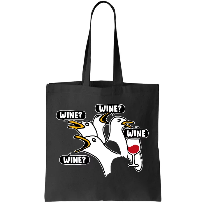 Wine Seagulls Tote Bag