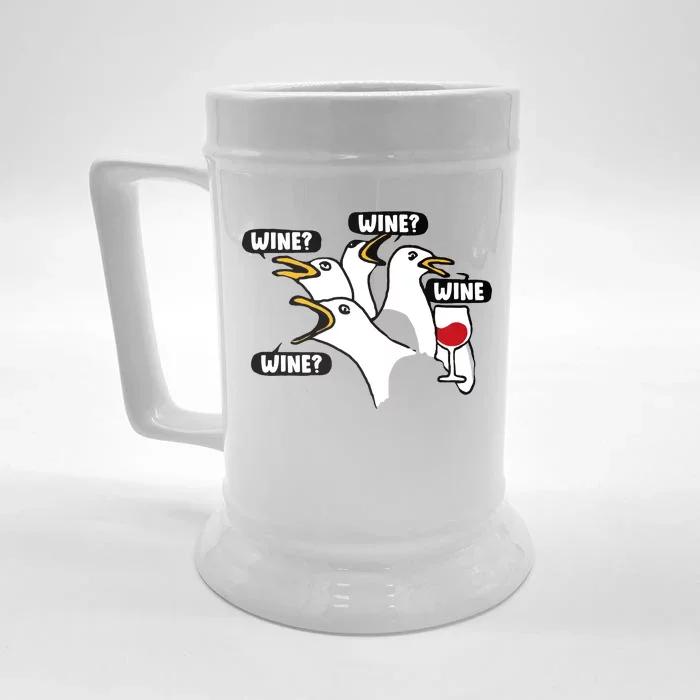 Wine Seagulls Front & Back Beer Stein