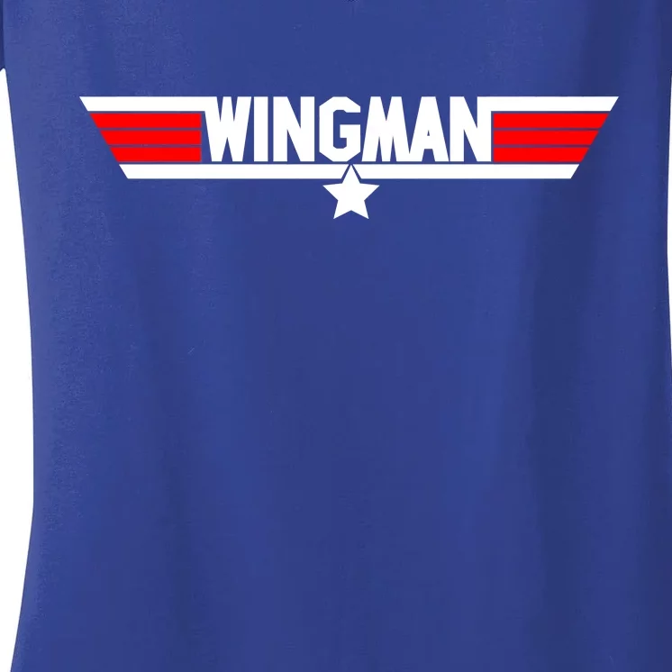 Wingman Logo Women's V-Neck T-Shirt