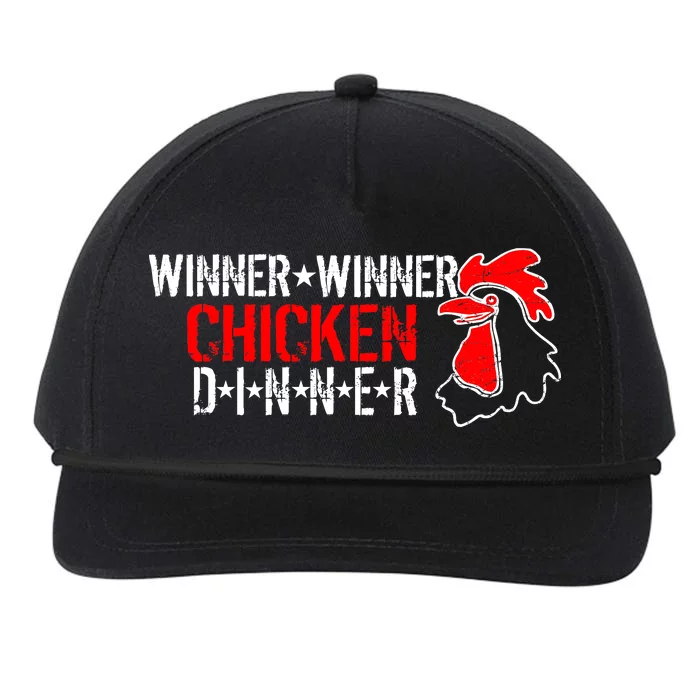 Winner Winner Chicken Dinner Snapback Five-Panel Rope Hat