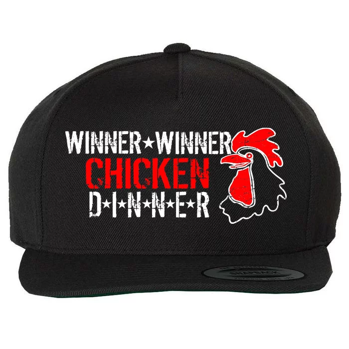 Winner Winner Chicken Dinner Wool Snapback Cap