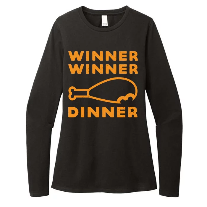 Winner Winner Chicken Dinner Funny Gaming Womens CVC Long Sleeve Shirt