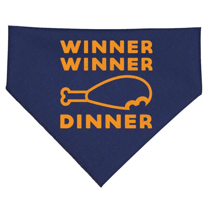 Winner Winner Chicken Dinner Funny Gaming USA-Made Doggie Bandana