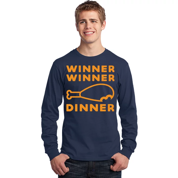 Winner Winner Chicken Dinner Funny Gaming Long Sleeve Shirt