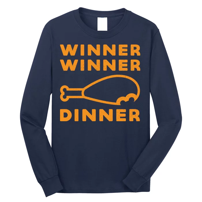 Winner Winner Chicken Dinner Funny Gaming Long Sleeve Shirt