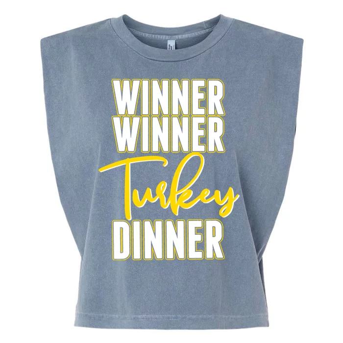 Winner Winner Turkey Dinner Garment-Dyed Women's Muscle Tee