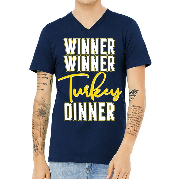 Winner Winner Turkey Dinner V-Neck T-Shirt