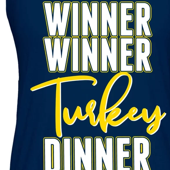 Winner Winner Turkey Dinner Ladies Essential Flowy Tank