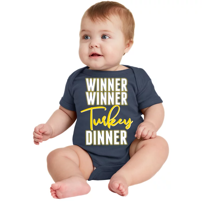 Winner Winner Turkey Dinner Baby Bodysuit