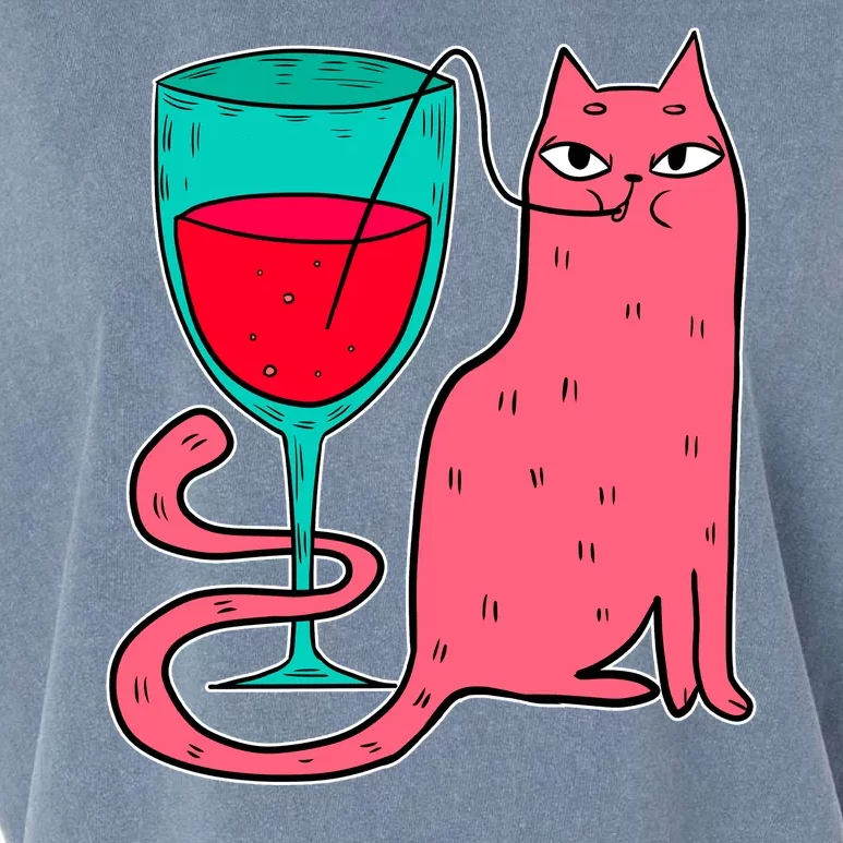 Wino Kitty Garment-Dyed Women's Muscle Tee