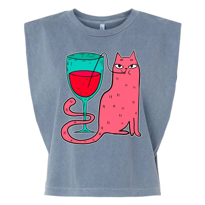 Wino Kitty Garment-Dyed Women's Muscle Tee