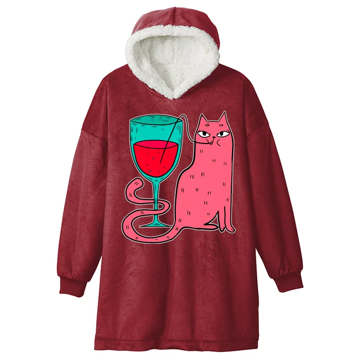 Wino Kitty Hooded Wearable Blanket