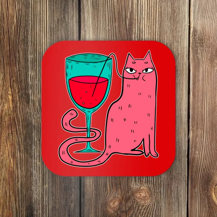 Wino Kitty Coaster