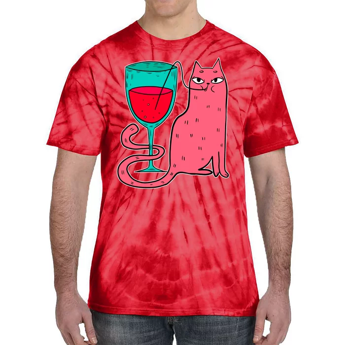 Wino Kitty Tie-Dye T-Shirt