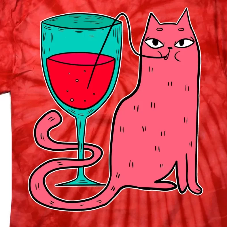 Wino Kitty Tie-Dye T-Shirt