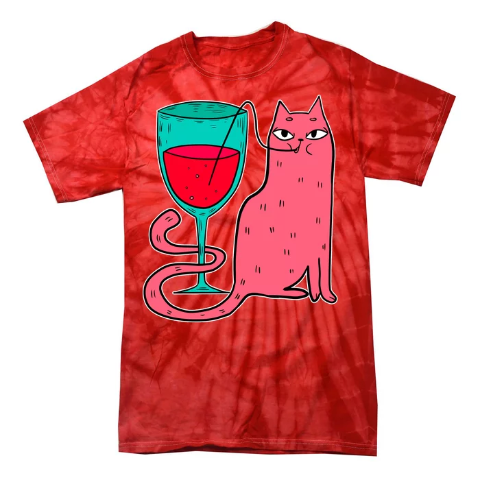 Wino Kitty Tie-Dye T-Shirt