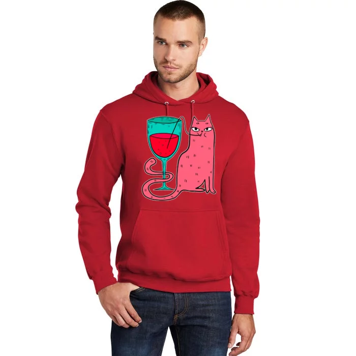 Wino Kitty Tall Hoodie