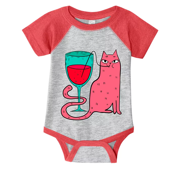 Wino Kitty Infant Baby Jersey Bodysuit