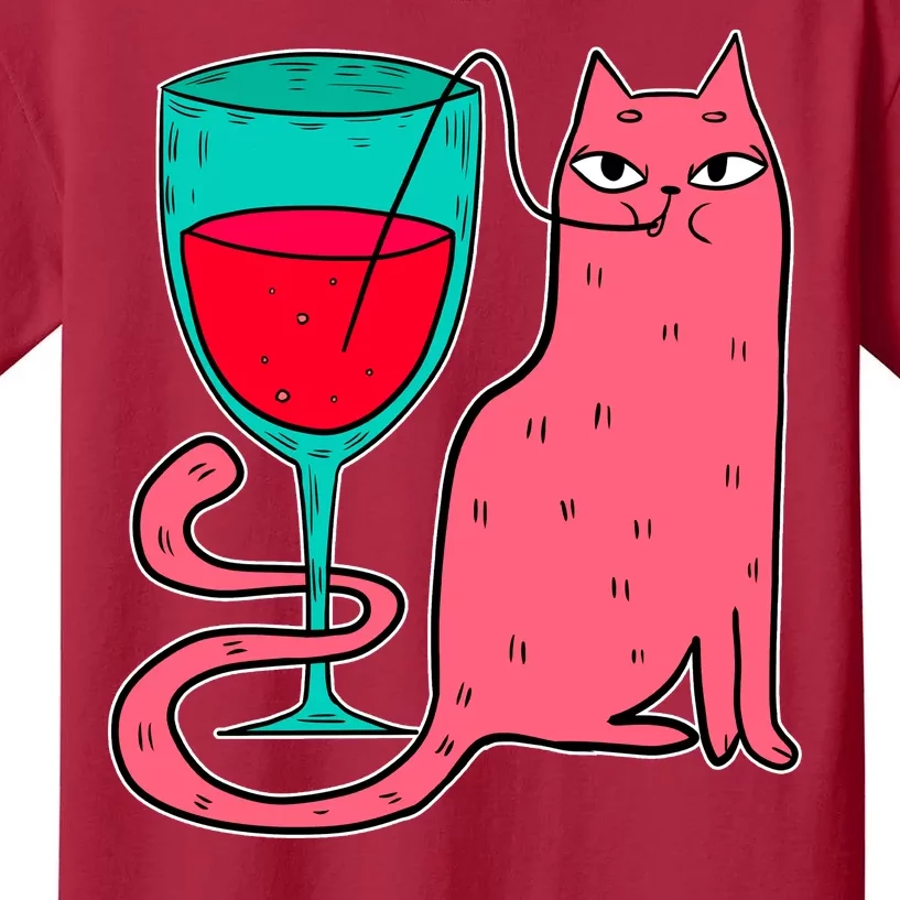 Wino Kitty Kids T-Shirt