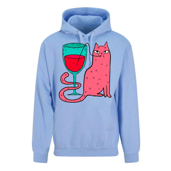 Wino Kitty Unisex Surf Hoodie