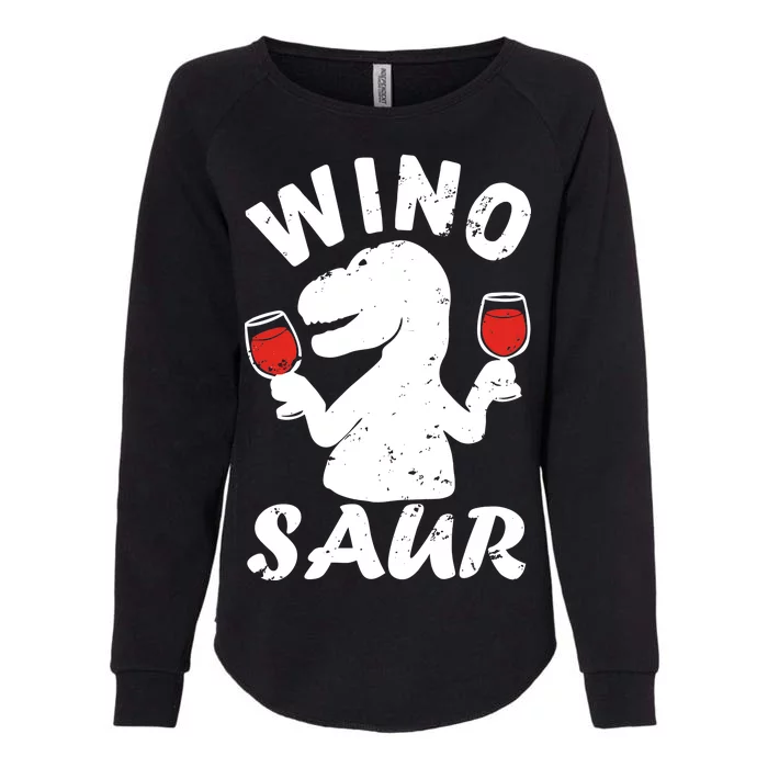 Wino Saur Funny Wine Womens California Wash Sweatshirt