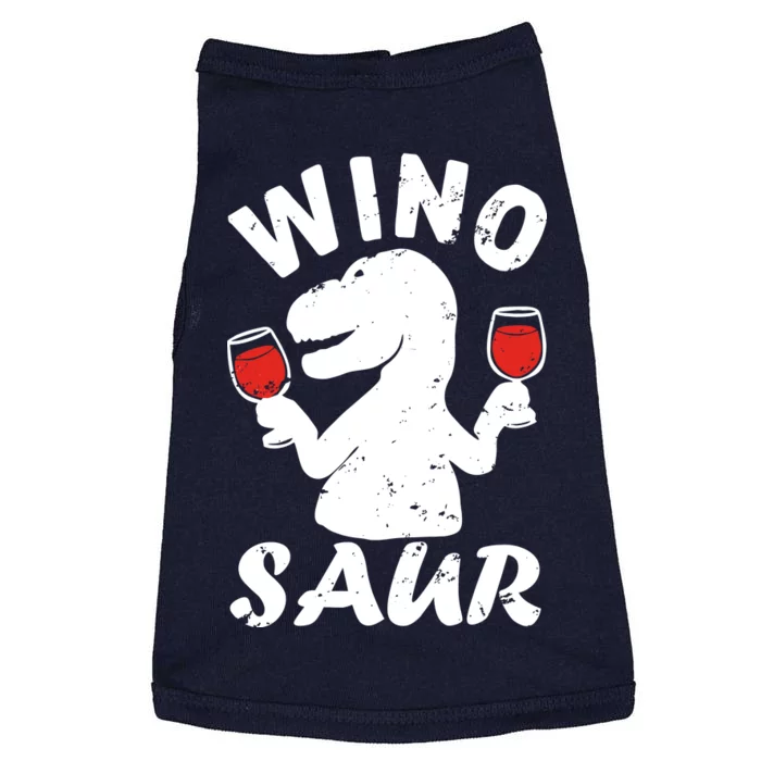 Wino Saur Funny Wine Doggie Tank