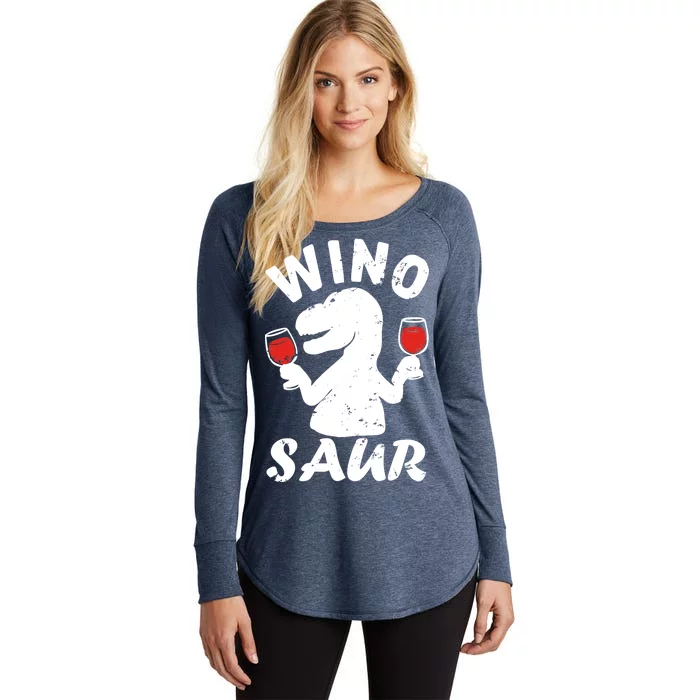 Wino Saur Funny Wine Women's Perfect Tri Tunic Long Sleeve Shirt