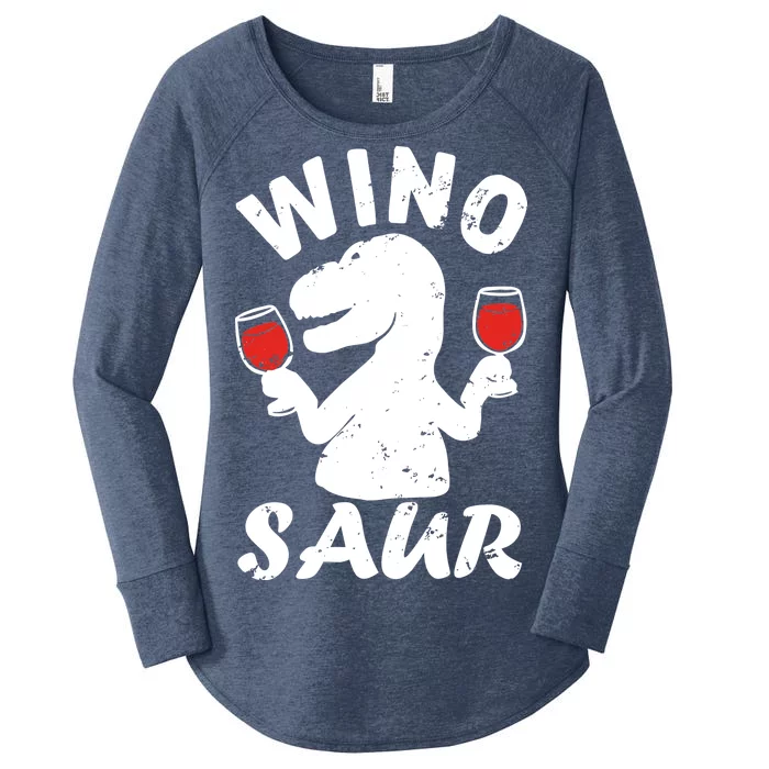 Wino Saur Funny Wine Women's Perfect Tri Tunic Long Sleeve Shirt