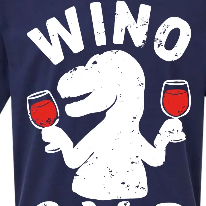 Wino Saur Funny Wine Sueded Cloud Jersey T-Shirt