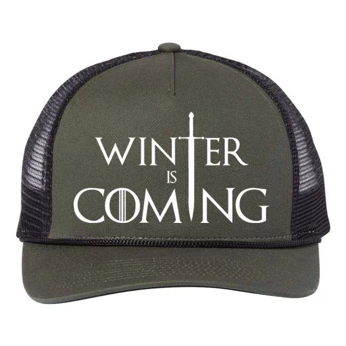 Winter Is Coming Retro Rope Trucker Hat Cap