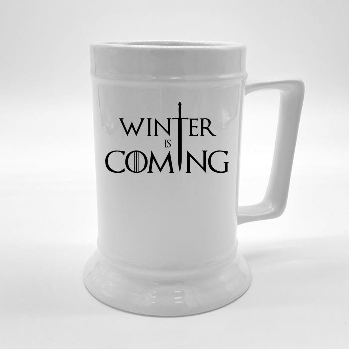 Winter Is Coming Front & Back Beer Stein