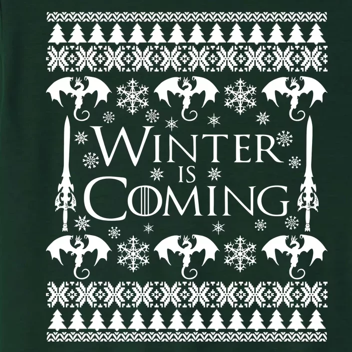 Winter is Coming Ugly Christmas Sweater Design ChromaSoft Performance T-Shirt