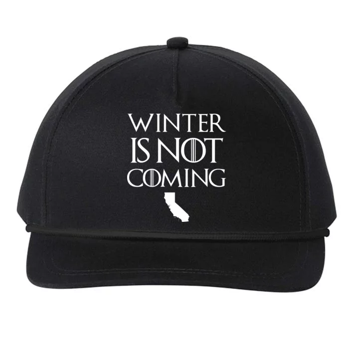 Winter Is Not Coming California Snapback Five-Panel Rope Hat