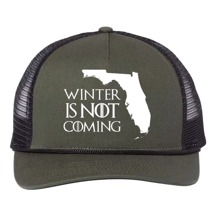 Winter Is Not Coming Florida Retro Rope Trucker Hat Cap