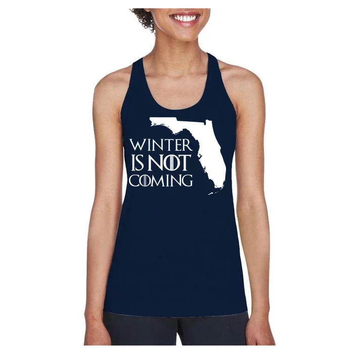 Winter Is Not Coming Florida Women's Racerback Tank