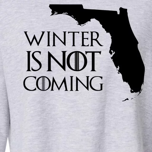 Winter Is Not Coming Florida Cropped Pullover Crew