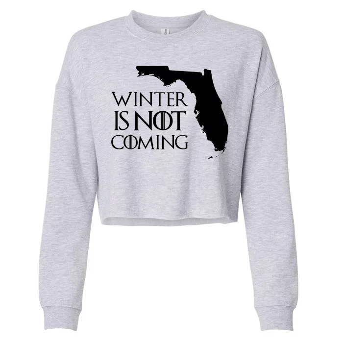 Winter Is Not Coming Florida Cropped Pullover Crew