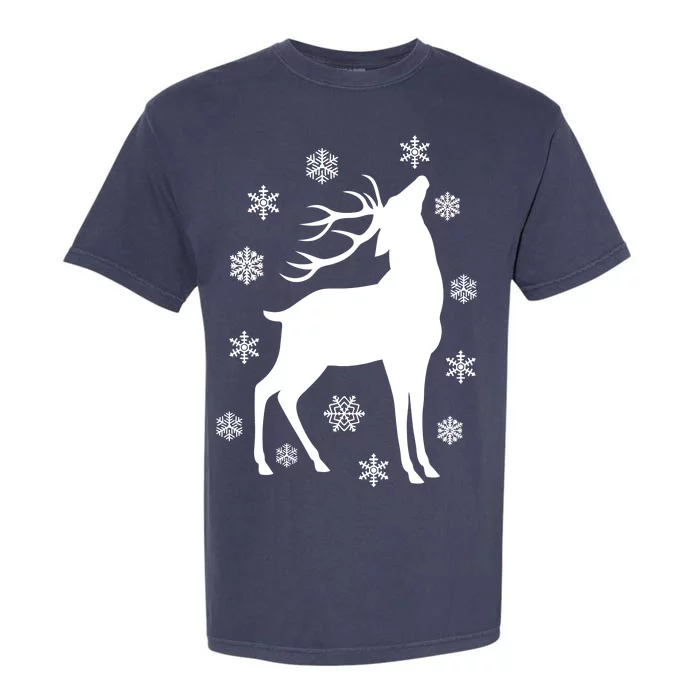 Winter Reindeer Garment-Dyed Heavyweight T-Shirt