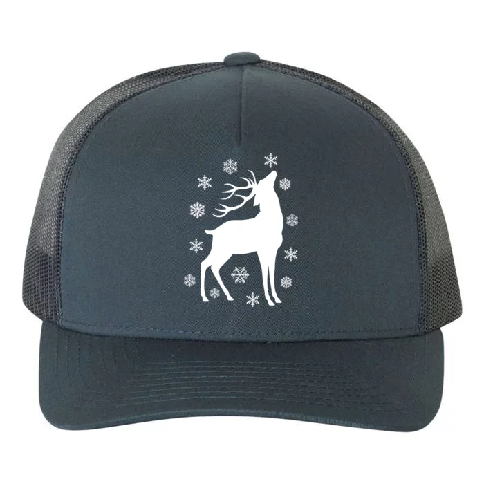 Winter Reindeer Yupoong Adult 5-Panel Trucker Hat