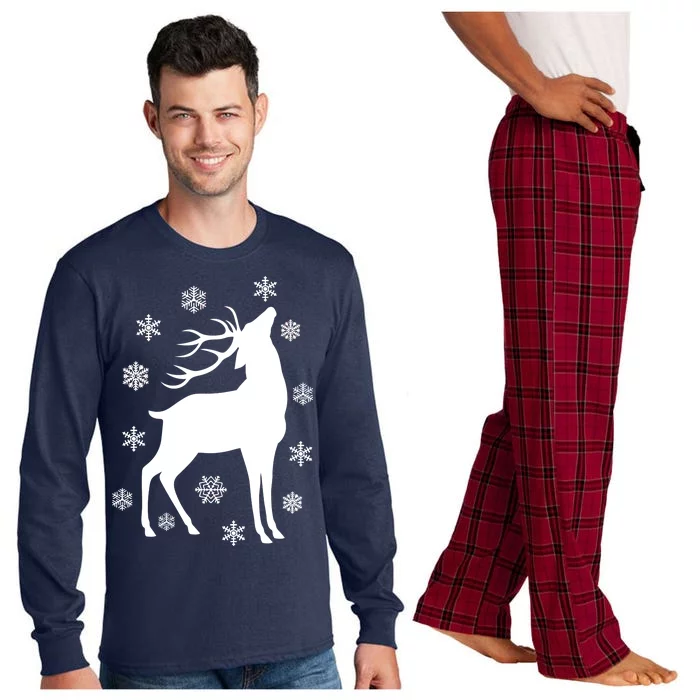 Winter Reindeer Long Sleeve Pajama Set