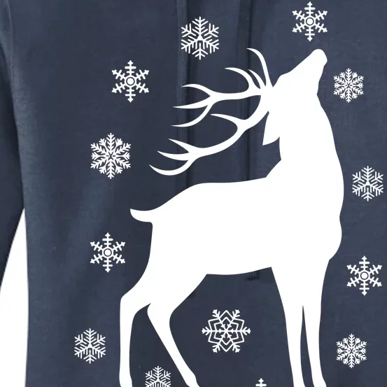 Winter Reindeer Women's Pullover Hoodie